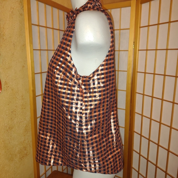 J. Crew, copper metallic top, small - Picture 3 of 8